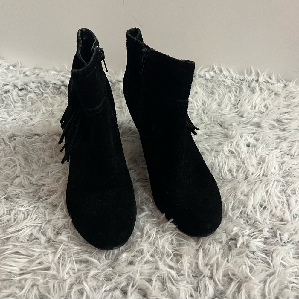 Women’s Abound Black Suede Booties - Size 5.5